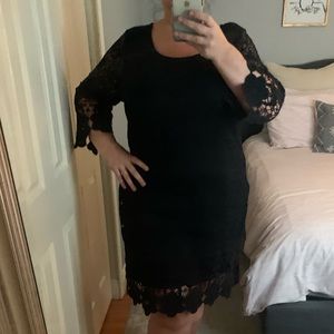 Black lace Alfani dress - 3x